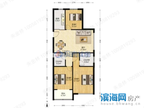 昌兴壹城南区丨凤凰楼层丨采光戴墨镜丨8000一个平方精装修丨